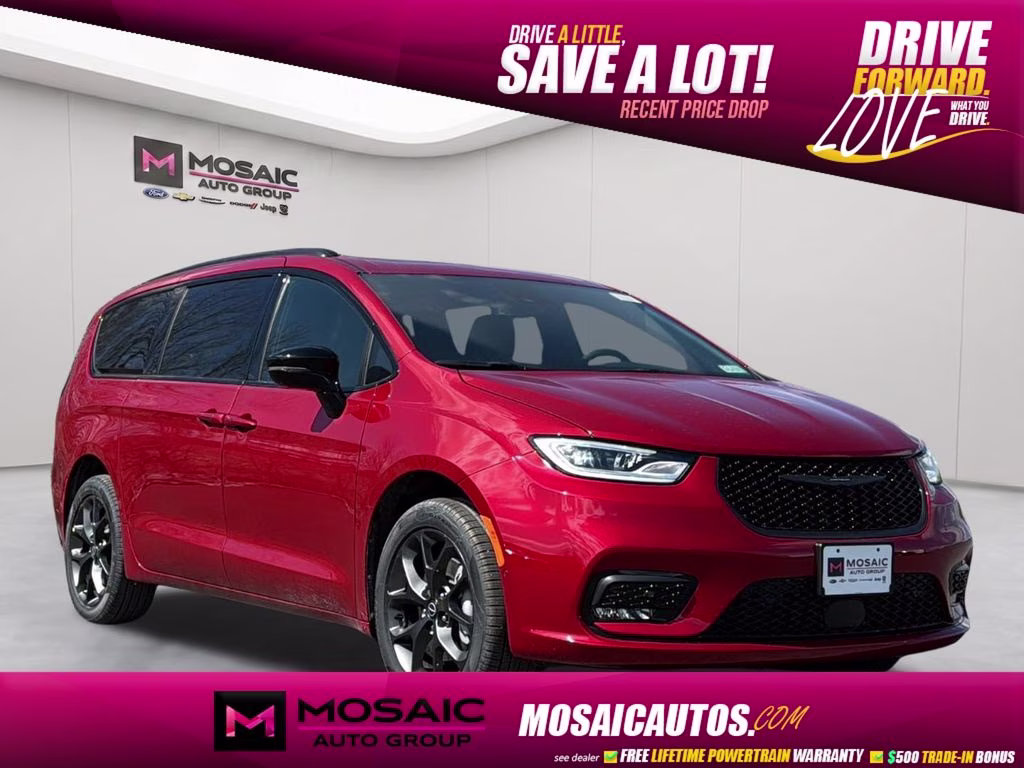 2026 Red Hot Pearlcoat Chrysler Pacifica Select AWD Van