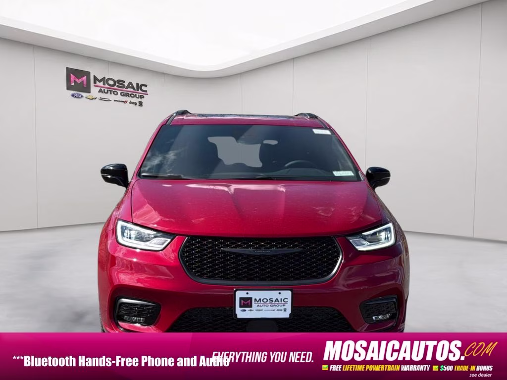 2026 Red Hot Pearlcoat Chrysler Pacifica Select AWD Van