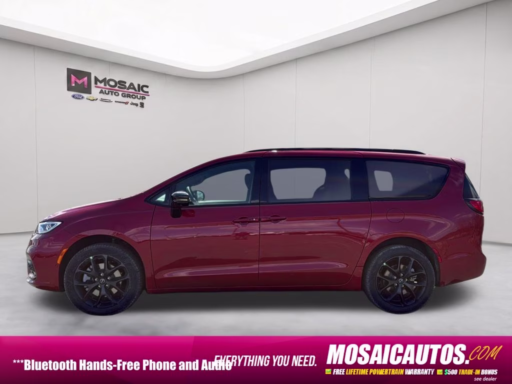 2026 Red Hot Pearlcoat Chrysler Pacifica Select AWD Van
