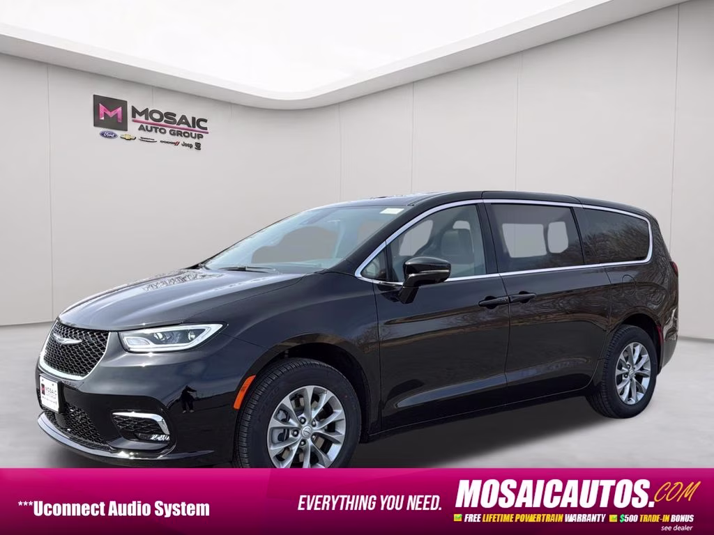 2026 Diamond Black Crystal Pearlcoat Chrysler Pacifica Select AWD Van