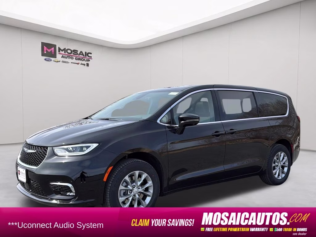 2026 Diamond Black Crystal Pearlcoat Chrysler Pacifica Select AWD Van