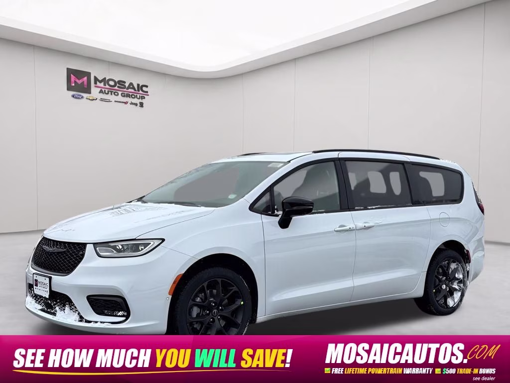 2026 Bright White Clearcoat Chrysler Pacifica Select AWD Van