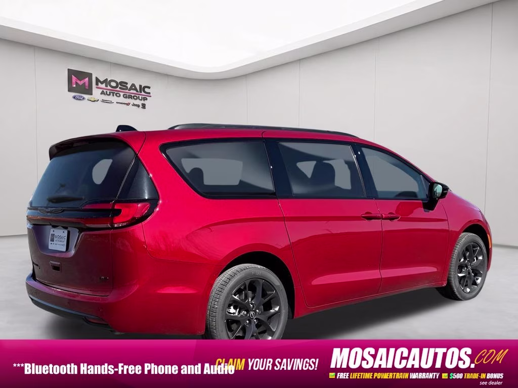 2026 Red Hot Pearlcoat Chrysler Pacifica Select AWD Van