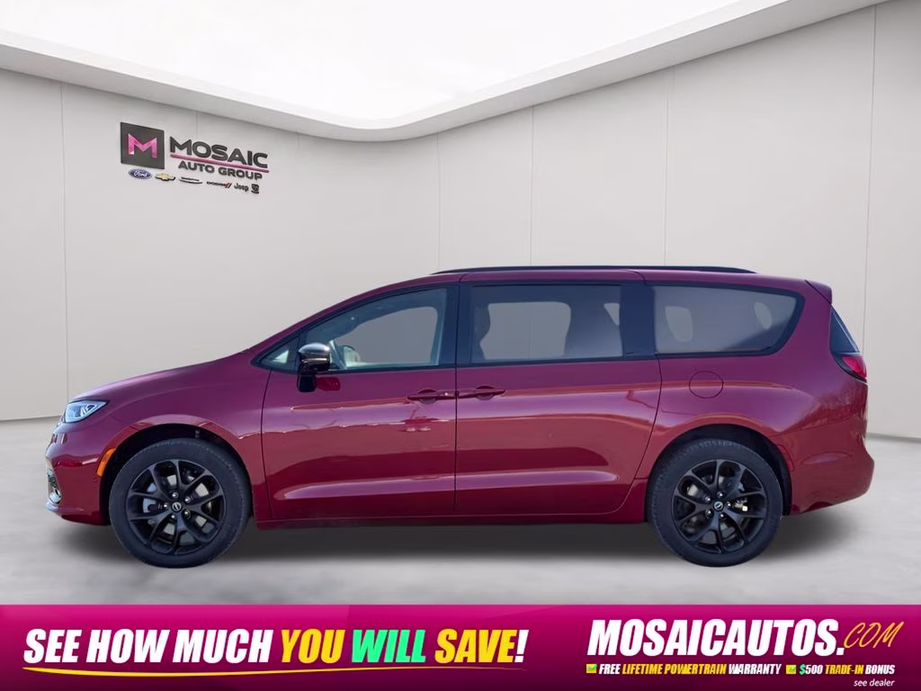 2026 Red Hot Pearlcoat Chrysler Pacifica Select AWD Van