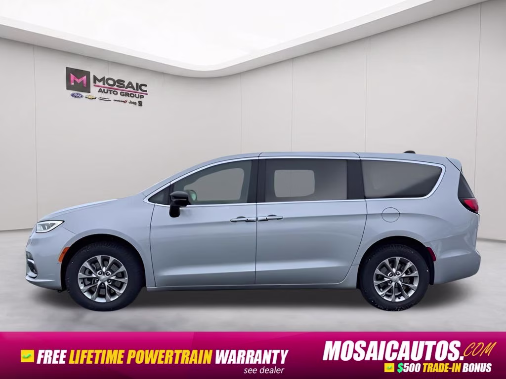 2026 Silver Mist Clearcoat Chrysler Pacifica Select Safety Sphere AWD Van