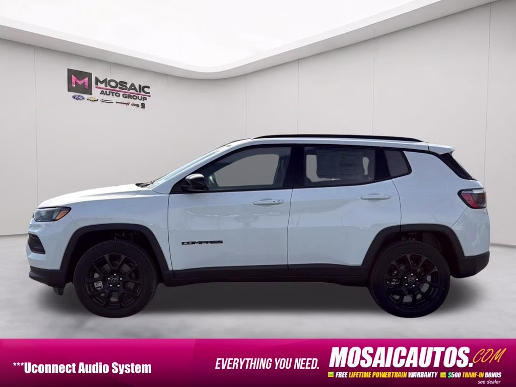 2026 Bright White Clearcoat Jeep Compass Latitude 4X4 SUV