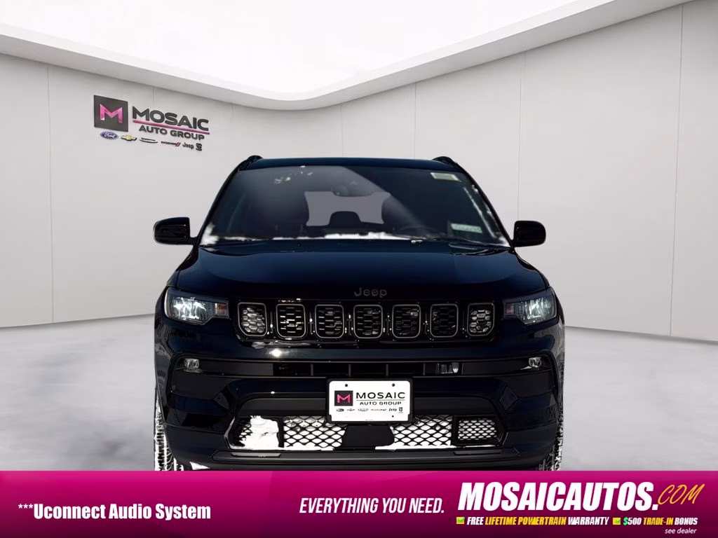 2026 Diamond Black Crystal Pearlcoat Jeep Compass Latitude 4X4 SUV
