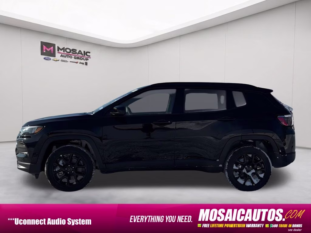 2026 Diamond Black Crystal Pearlcoat Jeep Compass Latitude 4X4 SUV