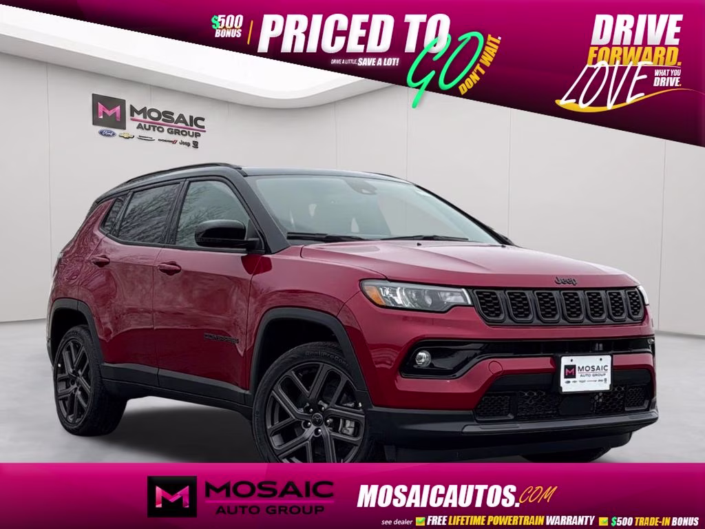 2026 Red Hot Pearlcoat Jeep Compass Limited Sun, Sound & Navigation Group 4X4 SUV