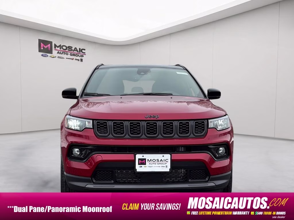 2026 red hot pearlcoat Jeep Compass Limited Sun, Sound & Navigation Group 4X4 SUV