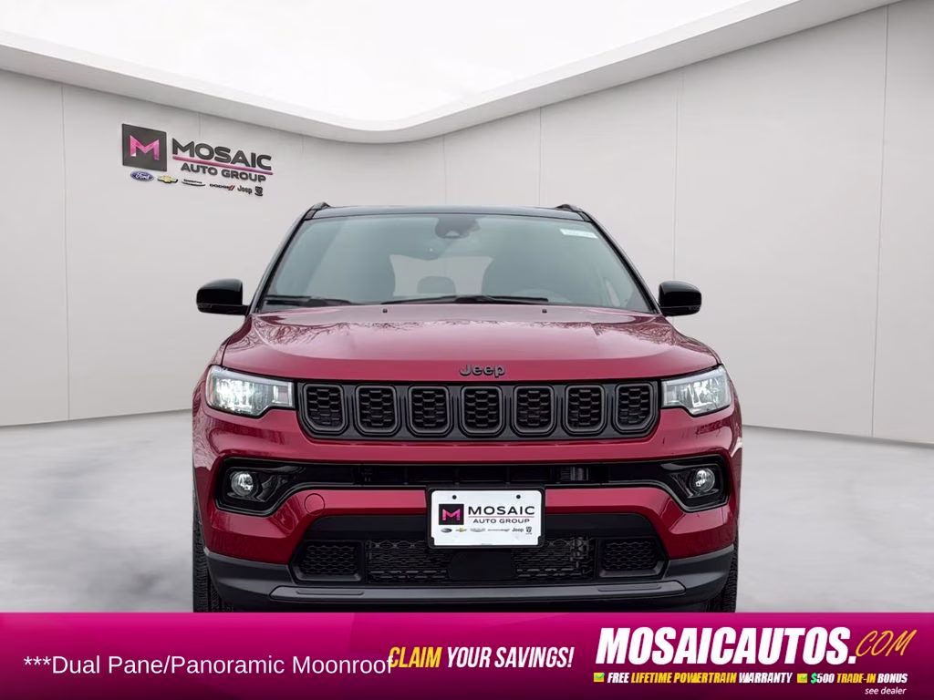 2026 Red Hot Pearlcoat Jeep Compass Limited Sun, Sound & Navigation Group 4X4 SUV