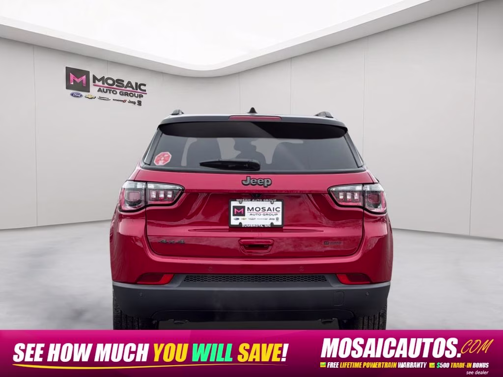 2026 red hot pearlcoat Jeep Compass Limited Sun, Sound & Navigation Group 4X4 SUV