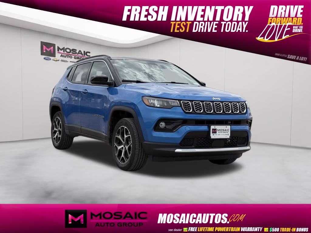 2026 Hydro Blue Pearlcoat Jeep Compass Limited 4X4 SUV