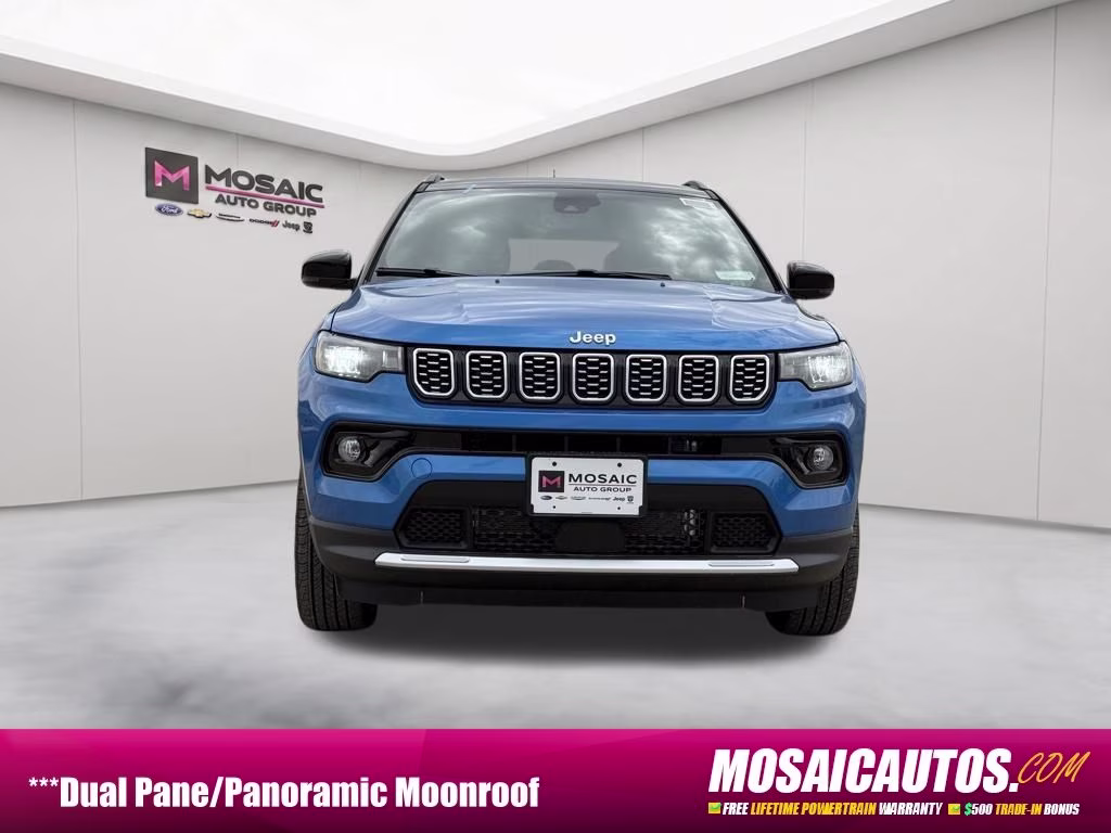 2026 Hydro Blue Pearlcoat Jeep Compass Limited 4X4 SUV