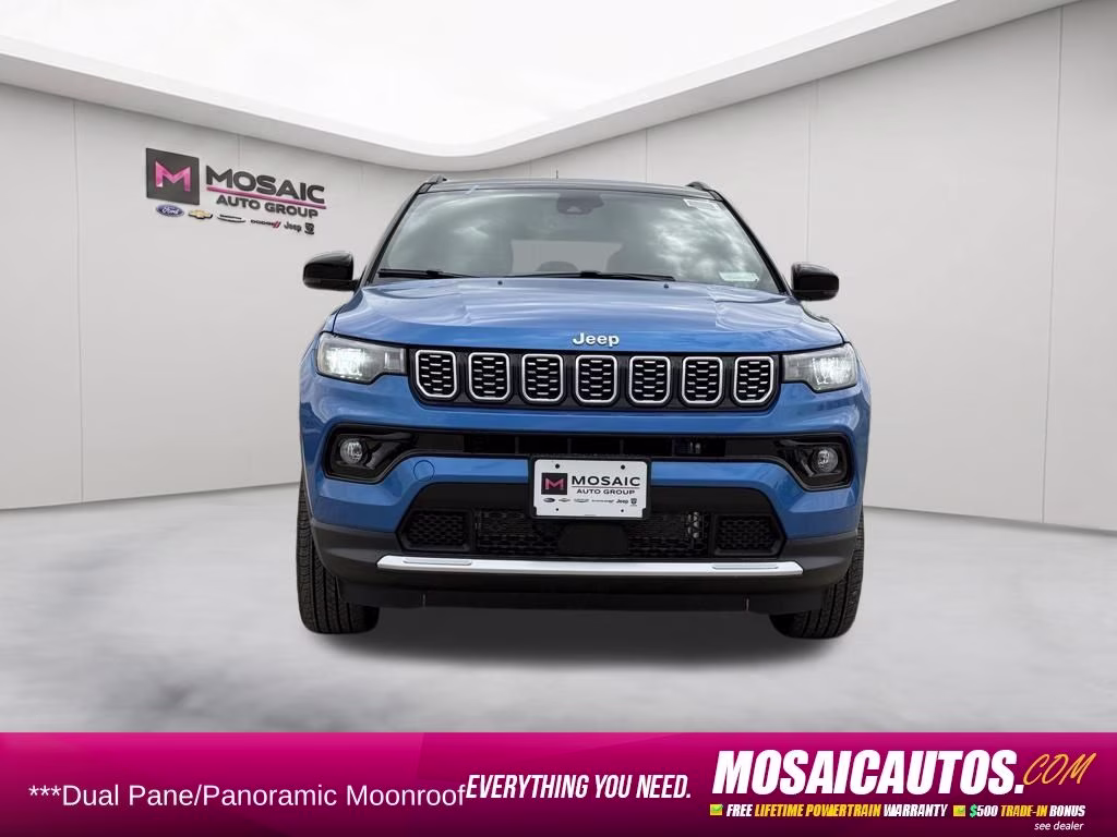 2026 Hydro Blue Pearlcoat Jeep Compass Limited 4X4 SUV
