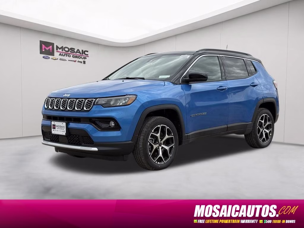 2026 Hydro Blue Pearlcoat Jeep Compass Limited 4X4 SUV