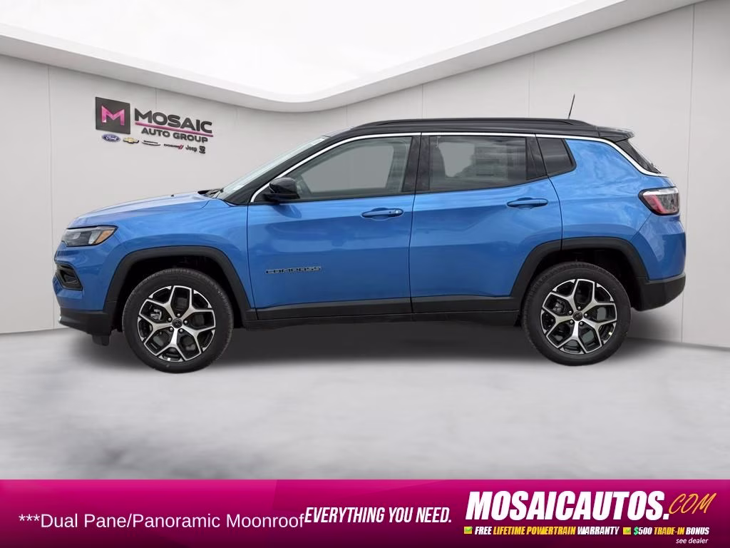 2026 Hydro Blue Pearlcoat Jeep Compass Limited 4X4 SUV
