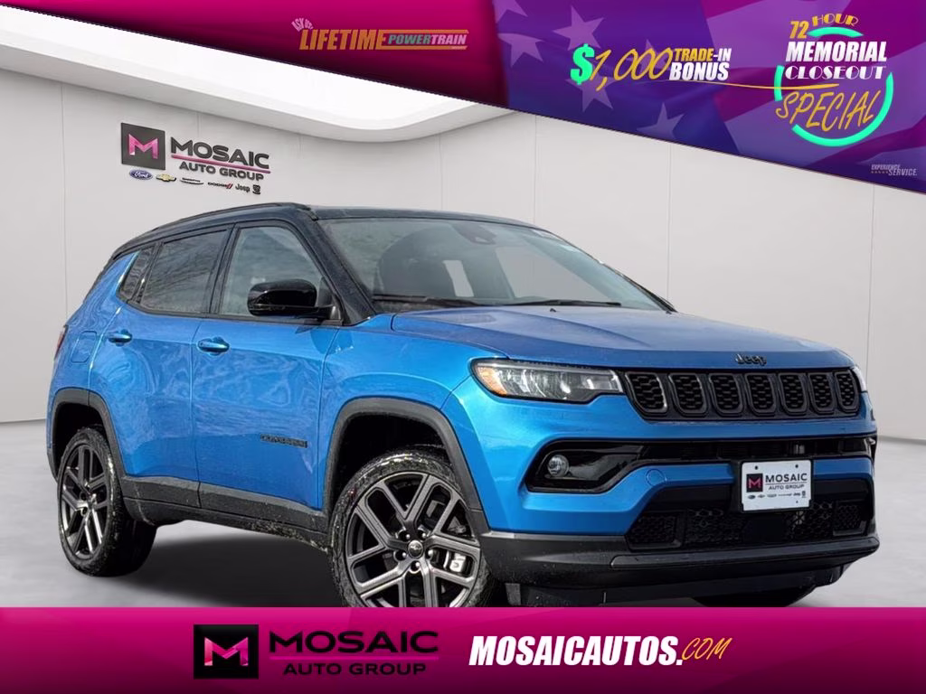 2026 hydro blue pearlcoat Jeep Compass Limited Sun, Sound & Navigation Group 4X4 SUV