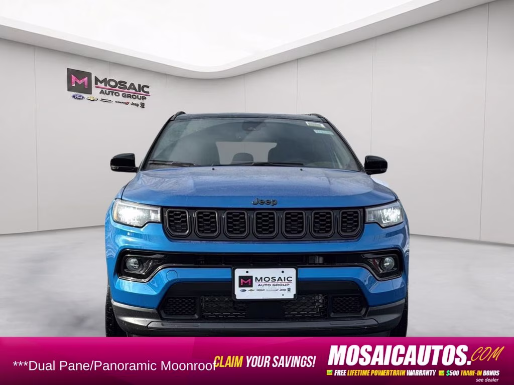 2026 Hydro Blue Pearlcoat Jeep Compass Limited Sun, Sound & Navigation Group 4X4 SUV