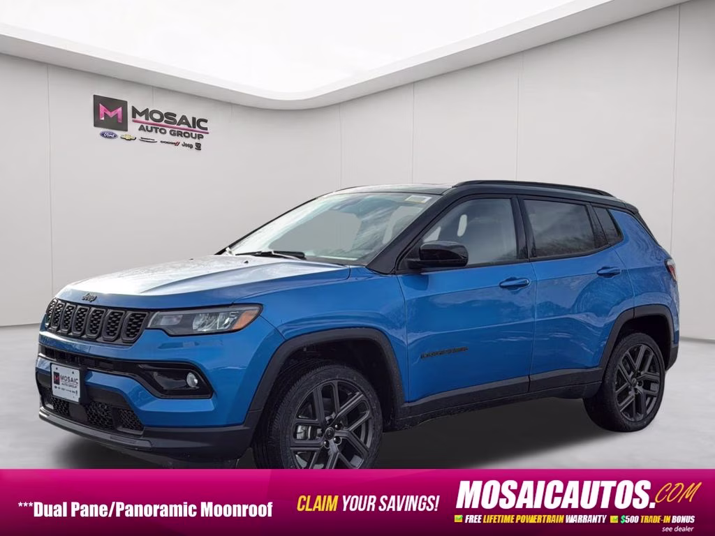 2026 hydro blue pearlcoat Jeep Compass Limited Sun, Sound & Navigation Group 4X4 SUV