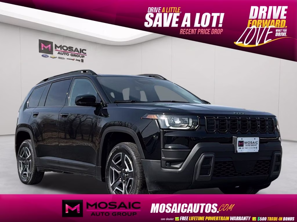 2026 Diamond Black Crystal Pearlcoat Jeep Cherokee Limited 4X4 SUV