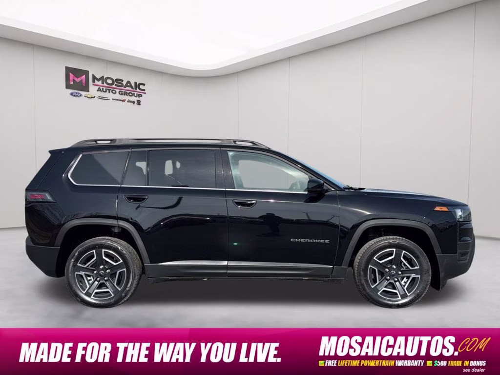 2026 Diamond Black Crystal Pearlcoat Jeep Cherokee Limited 4X4 SUV