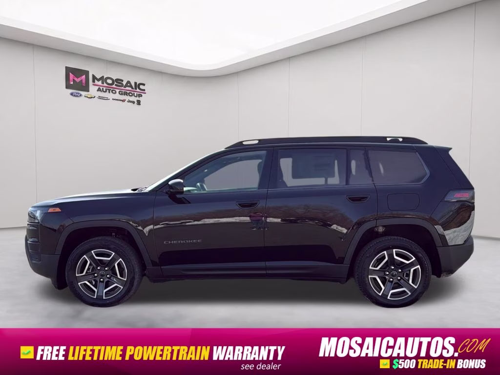 2026 Diamond Black Crystal Pearlcoat Jeep Cherokee Limited 4X4 SUV