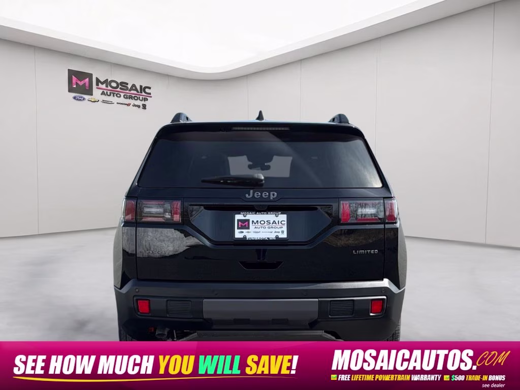 2026 Diamond Black Crystal Pearlcoat Jeep Cherokee Limited 4X4 SUV