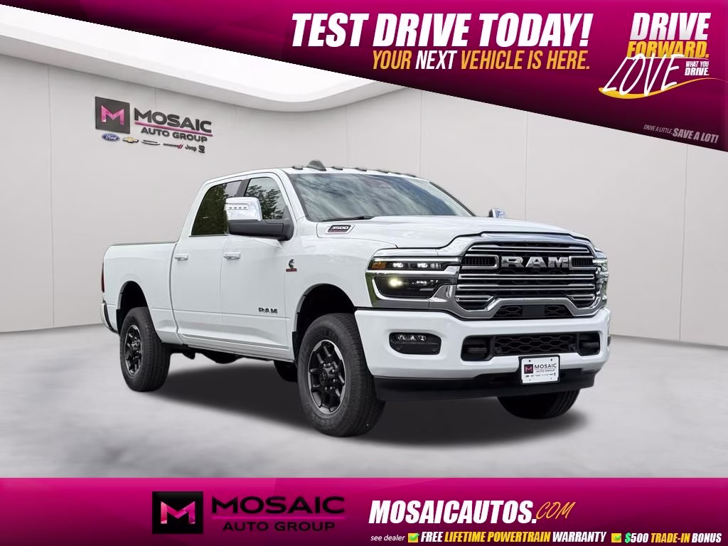 2026 Bright White Clearcoat Ram 3500 Laramie 4X4 Truck