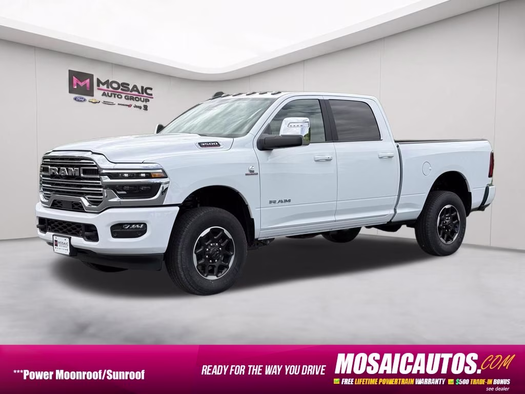 2026 Bright White Clearcoat Ram 3500 Laramie 4X4 Truck