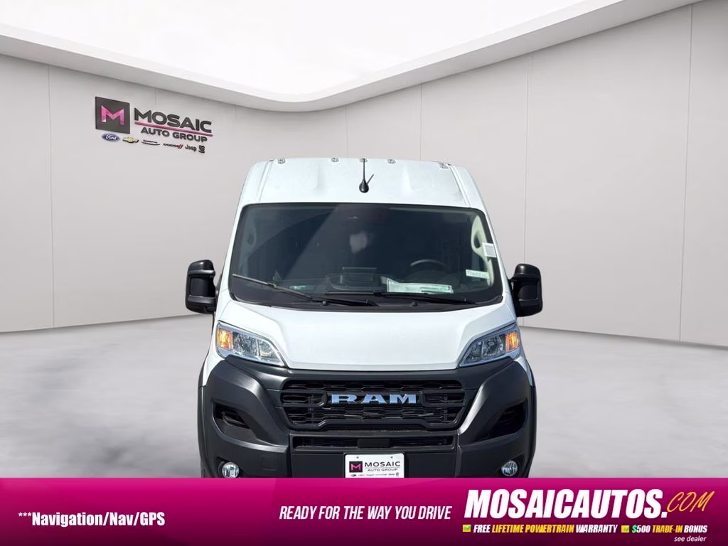 2026 Bright White Clearcoat Ram ProMaster 2500 High Roof FWD Van
