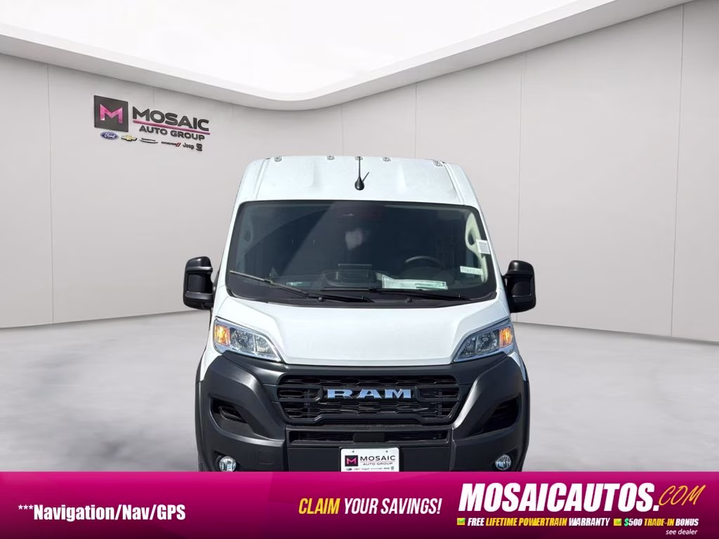 2026 Bright White Clearcoat Ram ProMaster 2500 High Roof FWD Van
