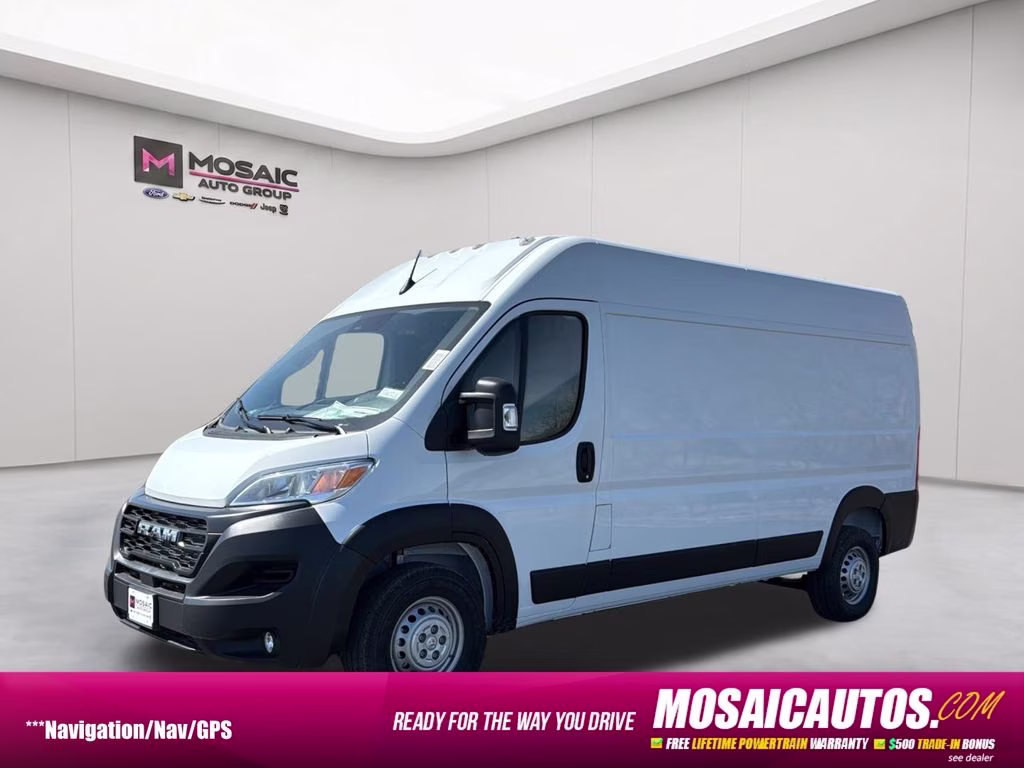 2026 Bright White Clearcoat Ram ProMaster 2500 High Roof FWD Van
