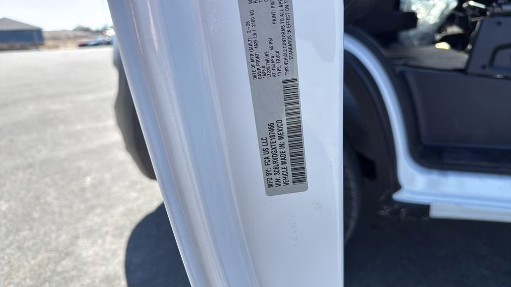 2026 Bright White Clearcoat Ram ProMaster 2500 High Roof FWD Van