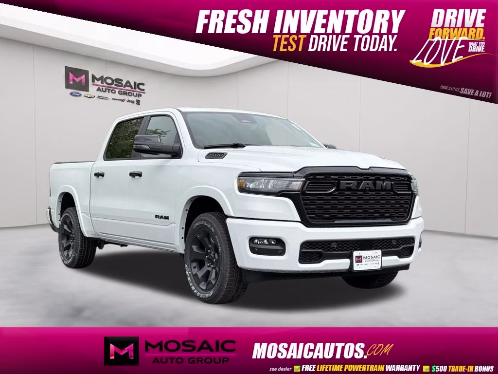 2026 Bright White Clearcoat Ram 1500 Big Horn/Lone Star 4X4 Truck