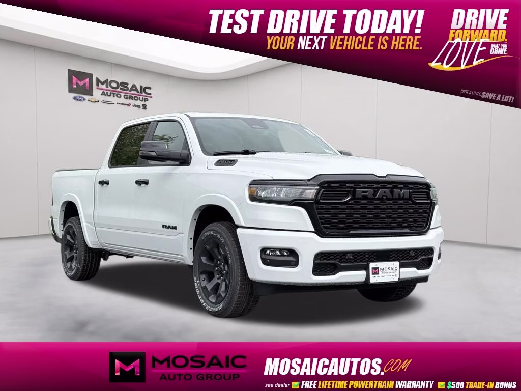 2026 Bright White Clearcoat Ram 1500 Big Horn/Lone Star 4X4 Truck