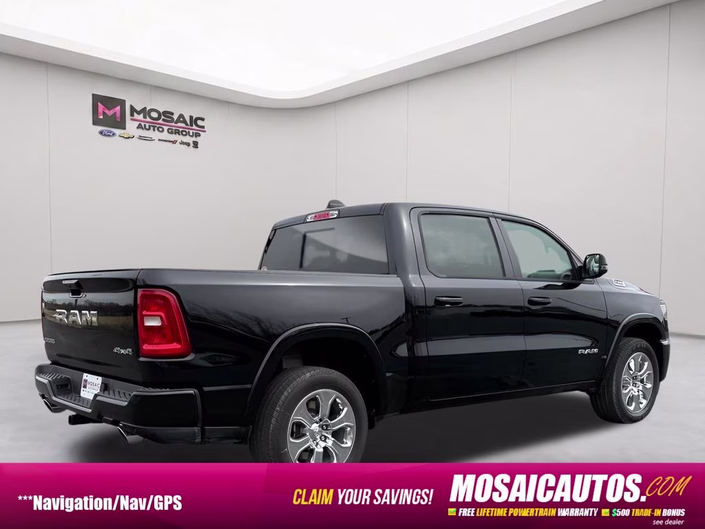 2026 Diamond Black Crystal Pearlcoat Ram 1500 Big Horn/Lone Star Sport Appearance Package 4X4 Truck