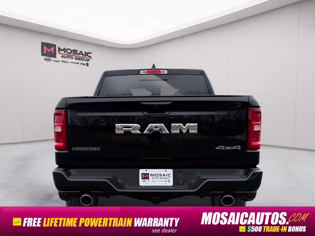 2026 Diamond Black Crystal Pearlcoat Ram 1500 Big Horn/Lone Star Sport Appearance Package 4X4 Truck