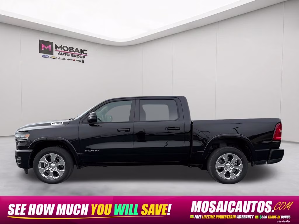 2026 Diamond Black Crystal Pearlcoat Ram 1500 Big Horn/Lone Star Sport Appearance Package 4X4 Truck