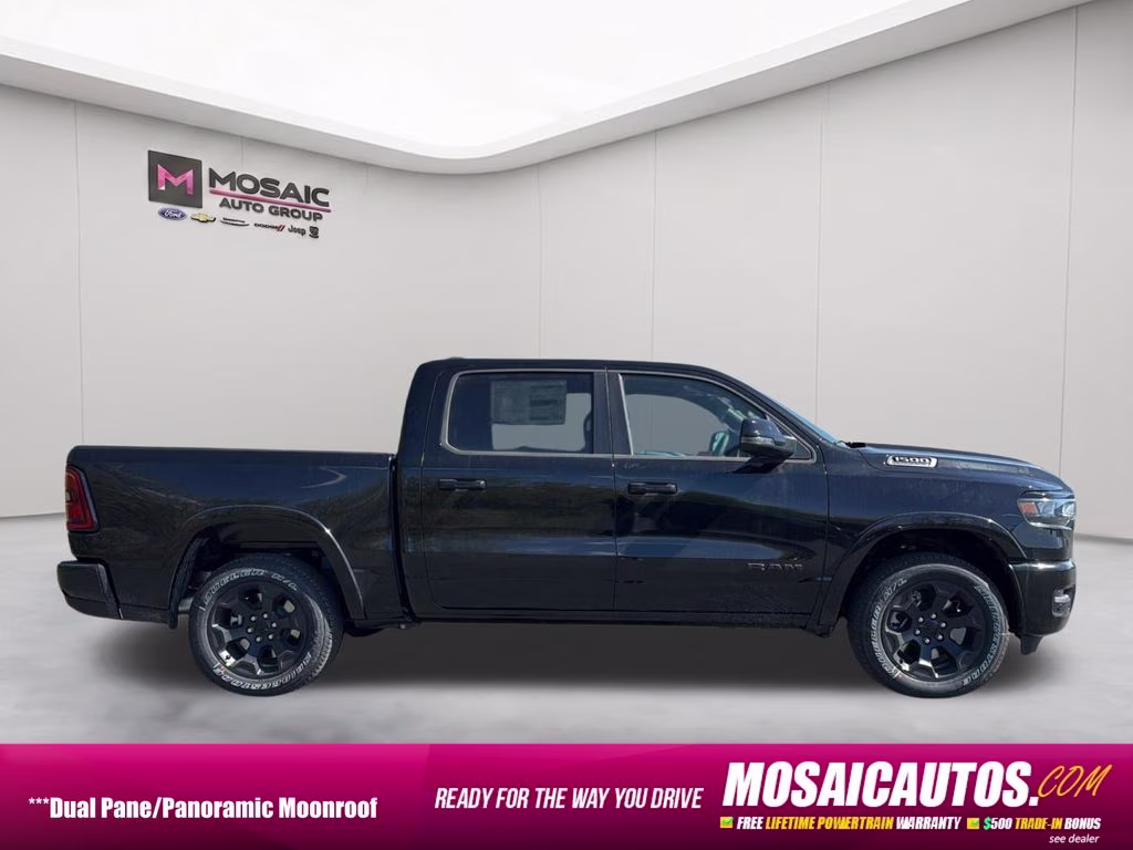 2026 Diamond Black Crystal Pearlcoat Ram 1500 Big Horn/Lone Star 4X4 Truck