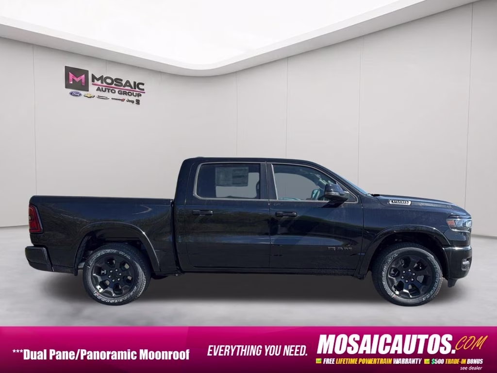 2026 Diamond Black Crystal Pearlcoat Ram 1500 Big Horn/Lone Star 4X4 Truck