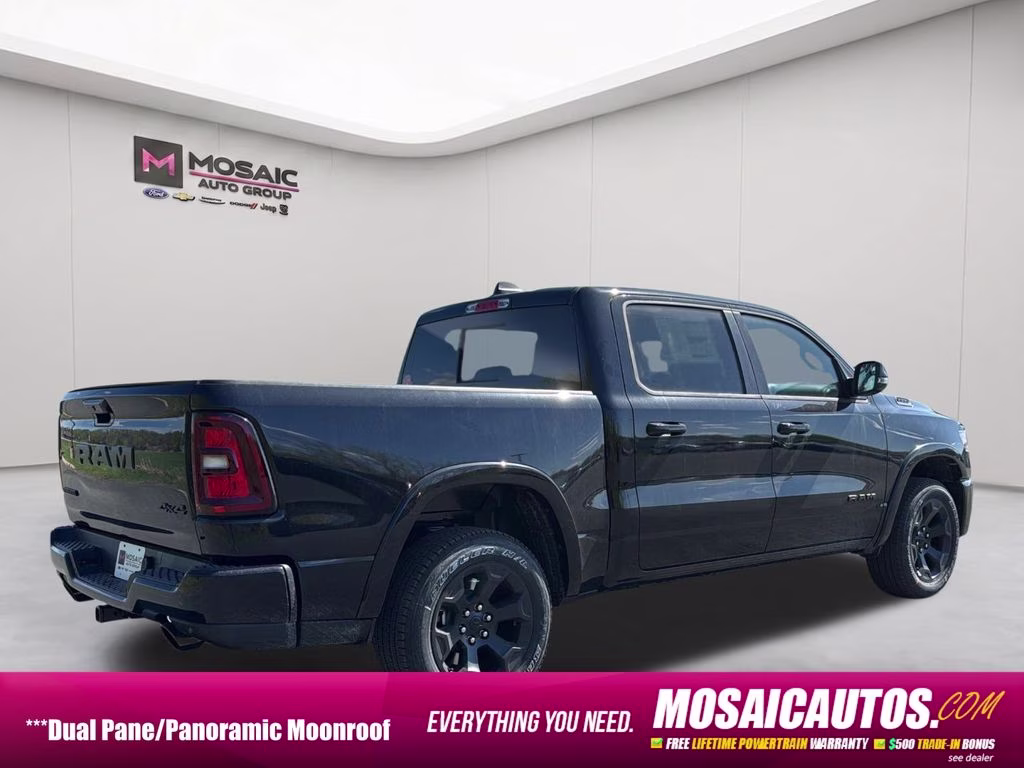 2026 Diamond Black Crystal Pearlcoat Ram 1500 Big Horn/Lone Star 4X4 Truck