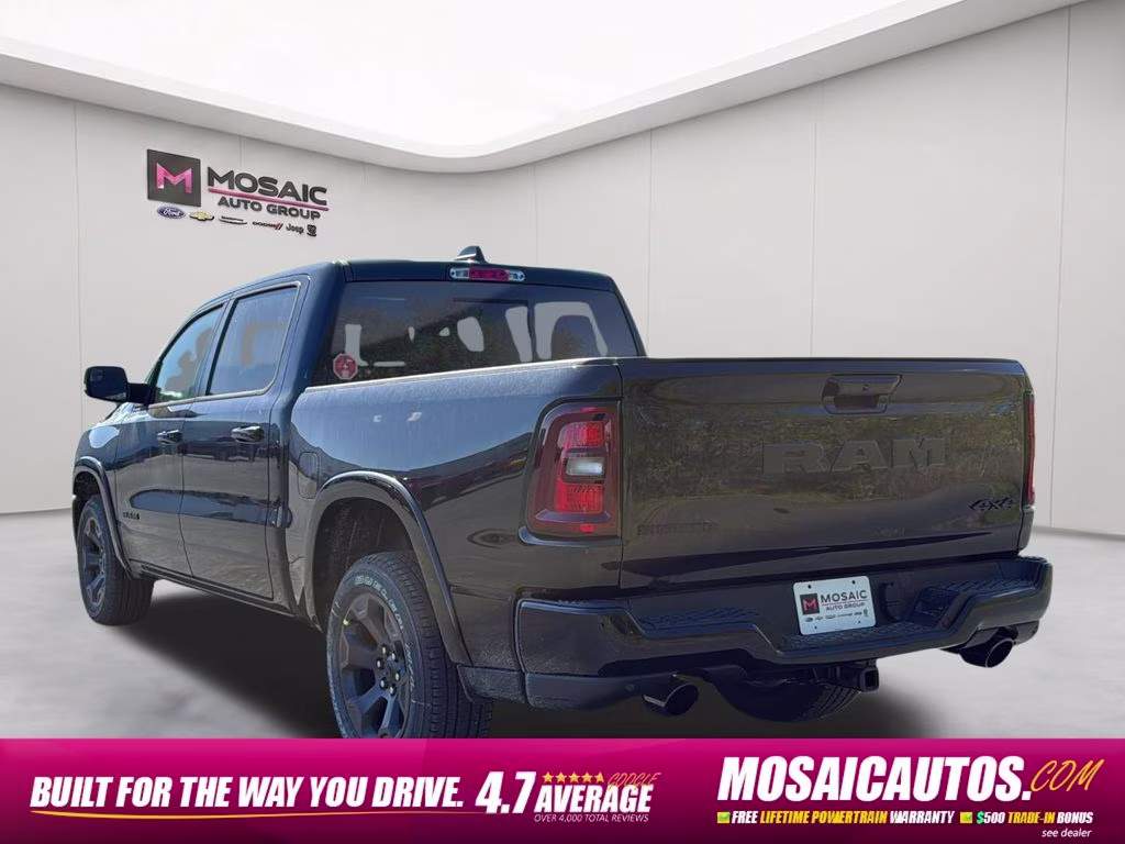 2026 Diamond Black Crystal Pearlcoat Ram 1500 Big Horn/Lone Star 4X4 Truck