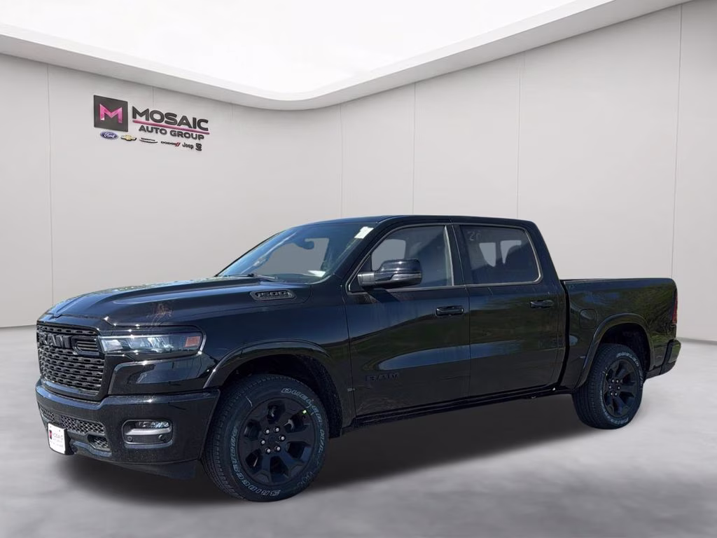2026 Diamond Black Crystal Pearlcoat Ram 1500 Big Horn/Lone Star 4X4 Truck