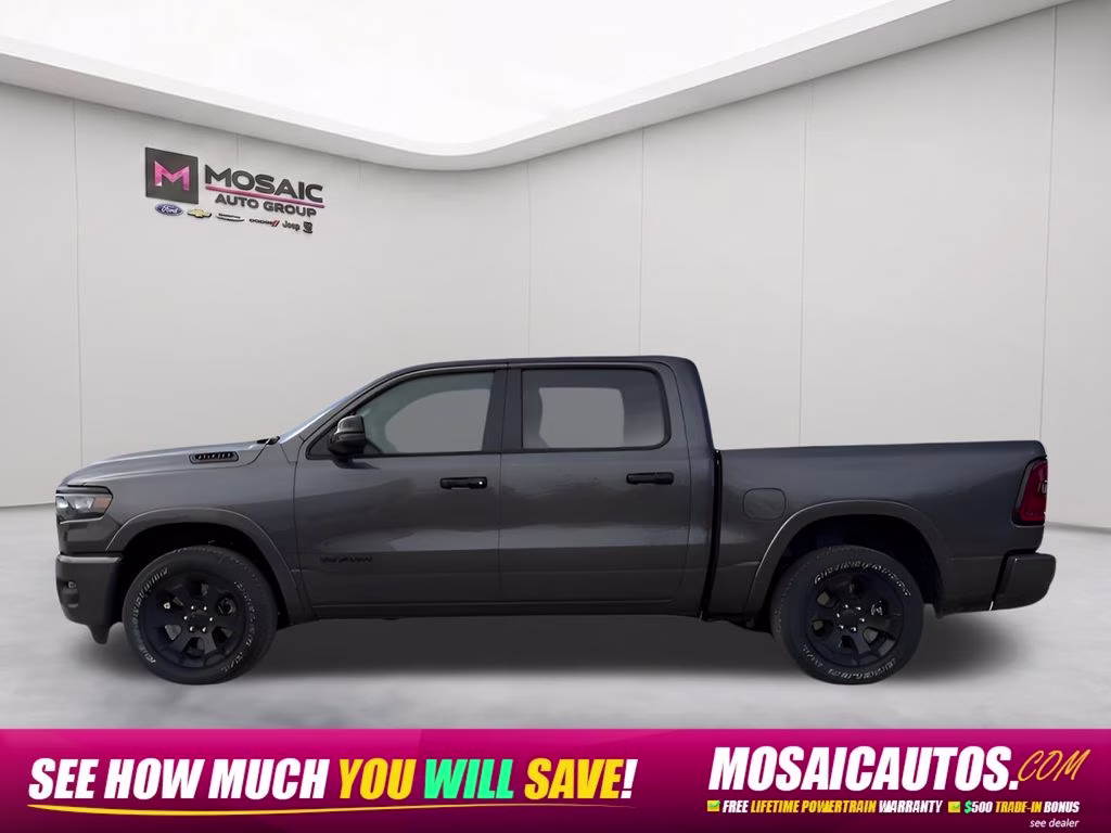 2026 Granite Crystal Metallic Clearcoat Ram 1500 Big Horn Night Edition 4X4 Truck