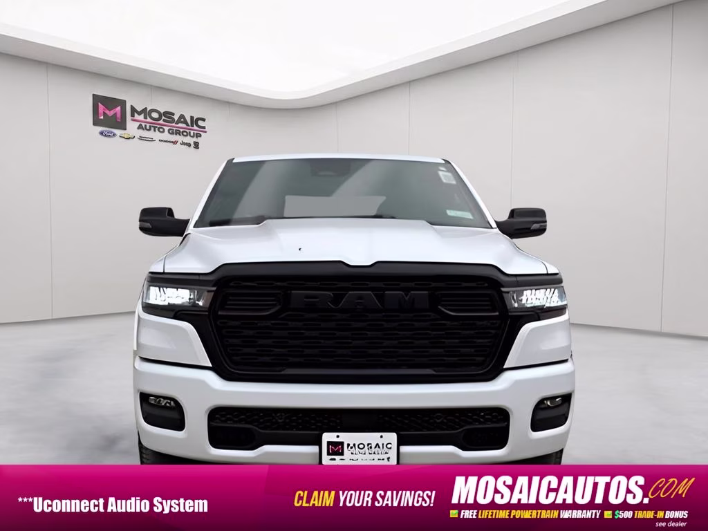 2026 Bright White Clearcoat Ram 1500 Big Horn Night Edition 4X4 Truck