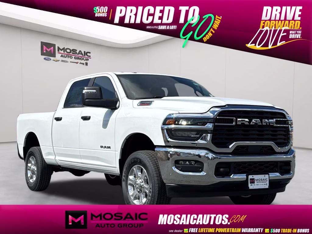 2026 Bright White Clearcoat Ram 2500 Big Horn 4X4 Truck