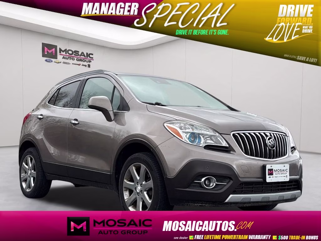 2013 Cocoa Silver Metallic Buick Encore Premium AWD SUV