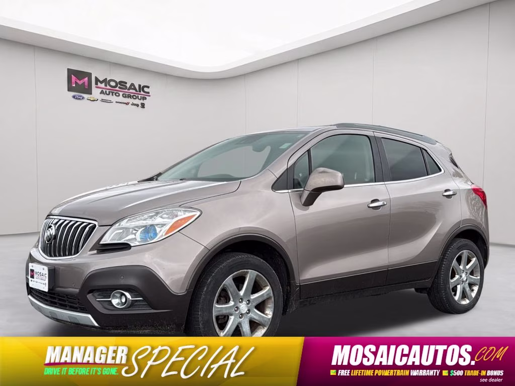 2013 Cocoa Silver Metallic Buick Encore Premium AWD SUV