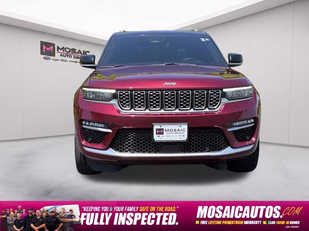 2022 Velvet Red Pearlcoat Jeep Grand Cherokee Summit Reserve 4X4 SUV